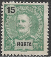 Horta – 1898 King Carlos 15 Réis Mint Stamp - Horta