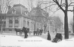 CPA - SUISSE - GENEVE  - Ecole Des Beaux Arts - Calèche - Genève