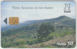 ERITREA - Three Seasons In Two Hours , Countryside, 50 Nfk, CHIP: GEM5 (Red), Tirage 25.000, Used Excellent Condition - Eritrea