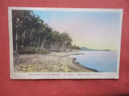 Palm Beach At Ltl Princess. St Croix  Dominican Stamp.  Virgin Islands, US          Ref 5808 - Isole Vergini Americane