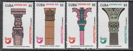 2020 Cuba UPAEP Architecture Complete Set Of 4 MNH - Unused Stamps