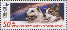 Russia  2010.50th Anniversary Of Space Flight Of Belka And Strelka. Fauna. Dogs  MNH - Unused Stamps