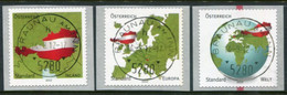 AUSTRIA  2012 Austria In Maps Used. .  Michel 3005-07 I - Oblitérés
