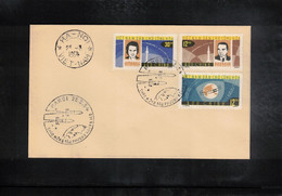 Vietnam 1964 Space / Raumfahrt Russian Exploration Of Space Perforated Set  FDC - Azië