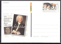 70q * BUNDESREPUBLIK * GANZSACHE BACH * UNGEBRAUCHT ** - Private Postcards - Mint