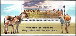 India 2013 Blech-Kiang: Ladakh And GHOR Khar: Kutch Se-tenant 2v Set Total Rs.25.00 Stamps Miniature Sheet MS MNH - Anes