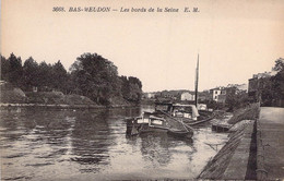 CPA - 92 - BAS MEUDON - Les Bords De La Seine - EM - Péniche - Anc Etab Malcuit PARIS - Meudon