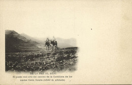 Bolivia, BENI, Punto Mal Alto Camino Cordillera De Los Andes Cerro Sorata (1899) Postcard - Bolivie