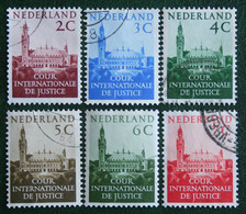 Cour Internationale De Justice NVPH Dienst D27-D32 D 27 (Mi 27-33) 1951-1958 Gestempeld  Used NEDERLAND / NIEDERLANDE - Dienstmarken