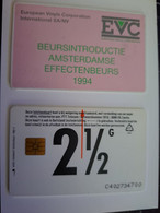 NETHERLANDS / CHIP ADVERTISING CARD/ HFL 2,50   / EVC BEURSINTRODUCTIE    /     CRE  042 ** 11693** - Privées