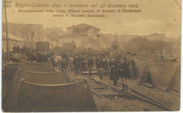 REGGIO CALABRIA Dopo Il Terremoto Del 28 Dicembre 1908 - RARE VARIANTE - Cachet De La Poste 1909 - Reggio Calabria