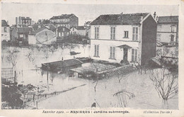 CPA - 92 - ASNIERES - Jardins Submergés - Innondation Janvier 1910 - Collection Taride - Asnieres Sur Seine