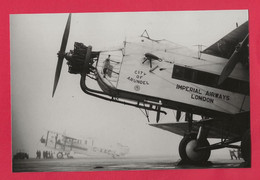 BELLE PHOTO REPRODUCTION AVION PLANE FLUGZEUG - IMPERIAL AIRWAYS LONDON CITY OF ARUNDEL - Aviación