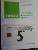 NETHERLANDS / CHIP ADVERTISING CARD/ HFL 5,--   /  RBGD / ARBO DIENST RIJNMIOND         /     CRE  010 ** 11706** - Privées