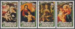 Burundi 1983 - Christmas: Religious Paintings (Virgin And Child) - Mi 1609-1612 ** MNH - Nuovi