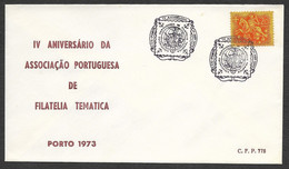 Portugal Cachet Commémoratif Expo Philatelique Porto 1973 Event Postmark Stamp Expo - Flammes & Oblitérations