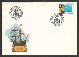 Portugal Cachet Commémoratif Expo Philatélique De La Marine De Guerre 1973 Event Pmk Navy Naval Force Stamp Expo - Flammes & Oblitérations