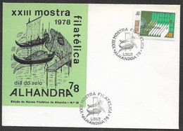 Portugal Bateau Traditionelle Riviere Tague Tejo Alhandra 1978 Cachet Commemoratif Traditional Boat Event Pmk - Flammes & Oblitérations