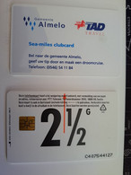NETHERLANDS / CHIP ADVERTISING CARD/ HFL 2,50  /  GEMEENTE ALMELO/ SEA MILES          /     CRE 293 ** 11711** - Privadas