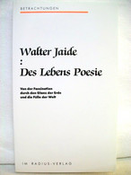 Walter Jaide: Des Lebens Poesie - Sonstige & Ohne Zuordnung