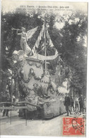 37  TOURS  GRANDES FETES D' ETE JUIN 1908 CHAR DU COMITE  LA  LOIRE  PAR DELPERIER SCULP - Tours