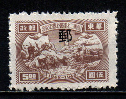 CINA ORIENTALE - 1949 - 7° ANNIVERSARIO DELL'AMINISTRAZIONE POSTALE COMUNISTA DI SHANTUNG - SENZA GOMMA - Cina Orientale 1949-50