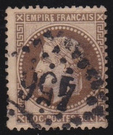 France   .    Y&T    .    30     .    O       .    Oblitéré - 1863-1870 Napoléon III Con Laureles