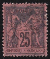 France   .    Y&T    .    91      .    O       .    Oblitéré - 1876-1898 Sage (Type II)
