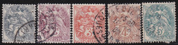 France   .    Y&T    .     107/111        .    O       .    Oblitéré - Used Stamps