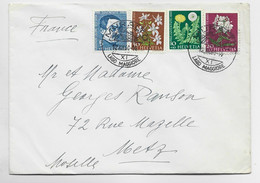 HELVETIA SUISSE PRO JUVENTUTE DIVERS LETTRE COVER MURALTO 12.XII.1960 LAGO MAGGIORE TO FRANCE - Covers & Documents