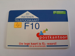NETHERLANDS / CHIP ADVERTISING CARD/ HFL 10,00  /  POSTKANTOOR STATIEGELDKAART       /     CKD 039.01 ** 11730** - Privées