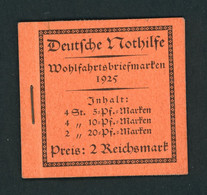 Deutsches Reich Markenheftchen 18.3 Deutsche Nothilfe Postfrisch - Rarität - Booklets