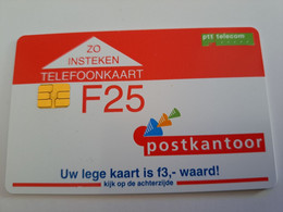 NETHERLANDS / CHIP ADVERTISING CARD/ HFL 25,00  /  POSTKANTOOR STATIEGELDKAART       /     CKD 039.02 ** 11731** - Privées