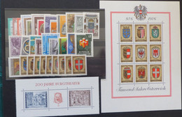 Österreich 1976 Jahrgang  Year Collection  Sammlung Lot  ** MNH Postfrisch  #L831 - Ganze Jahrgänge