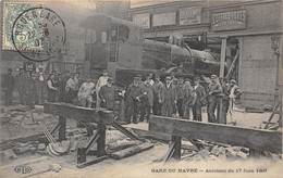 76-LE HAVRE- GARE DU HAVRE- ACCIDENT DU 17 JUIN 1907 - Gare