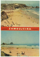 Zambujeira Do Mar 1970 - 2 Vistas Praia - Ed. SEMOG - Cercal Do Alentejo N.º N10 - Stamp & Cancel Odemira Beja Portugal - Beja