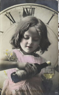 Grete Reinwald With Bottle Of Wine - Portraits