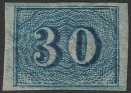 Brazil 1854 Sc 38a Bresil Mi 20 Yt 20A MH* Crease Crazed Gum - Ongebruikt