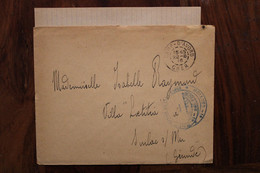 1916 Camp D'Avord Ecole Aviation Pour Soulac Sur Mer Cover WW1 WK1 FM - 1. Weltkrieg 1914-1918