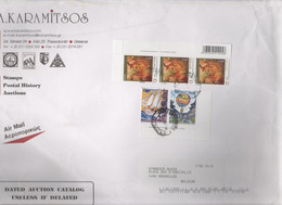 GRECIA - GREECE - GRECE - GRIECHENLAND - 2007 - 3 X 0,10€ Taurus With QR Code + 0,65€ + 2,85€ Europa Cept - Big Envelope - Storia Postale