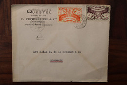 Delcampe - Guadeloupe 1945 France Cover Mail Contrôle Postal - Covers & Documents