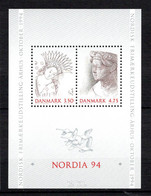 Danemark 1992 Bloc N°9 Nordia 94 Neuf** TB  2 €  Ex N°2 (cote 10 €) - Blocchi & Foglietti