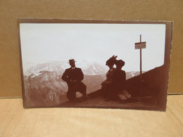 SOMMET DES ROCHERS DE NAYE (Suisse) Ancienne Photographie Animation - Roche