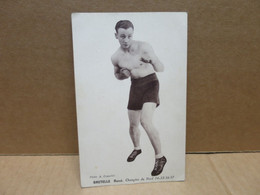 BOXE BOXEUR René Bretelle Champion Du Nord 1934 à 1937 Gros Plan - Boxsport