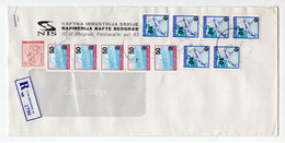 1993. YUGOSLAVIA,SERBIA,BELGRADE,REGISTERED COVER,NIS OIL REFINERY HEADED COVER - Brieven En Documenten