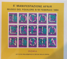 ERINNOFILI VIGNETTE CINDERELLA - AFNIR 1984 MUSEO FOLCLORE - Cinderellas