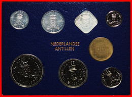 * FDC SET: NETHERLANDS ANTILLES★ 1 - 2 1/2 - 5-10-25 CENTS 1-2 1/2 GULDEN 1982! UNC MINT LUSTRE★ LOW START ★ NO RESERVE! - Netherlands Antilles