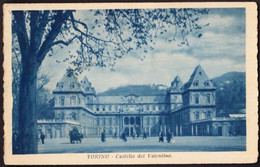 TORINO - CASTELLO DEL VALENTINO - VIAGG. 1923 - F.P. - STORIA POSTALE - Castello Del Valentino