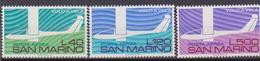 SAN MARINO POSTA AEREA 1974 VOLO A VELA SASS. 151-153 MNH XF - Luftpost