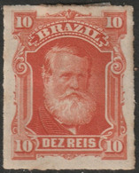 Brazil 1878 Sc 68 Bresil Mi 38 Yt 37 MH* Disturbed Gum - Unused Stamps